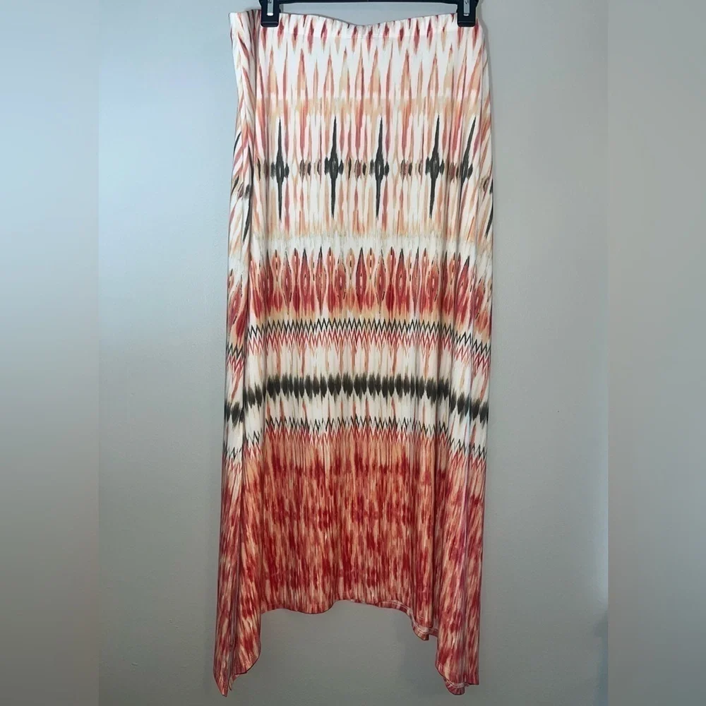 Chico’s Tribal Ikat Maxi Skirt Size 16 Chico’s Size 3
